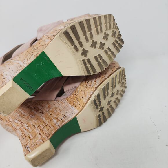 Lisa for Donald J. Pliner Platform Wedge Sameh Leather Back Zip Women Mauve 8.5M - Picture 9 of 15